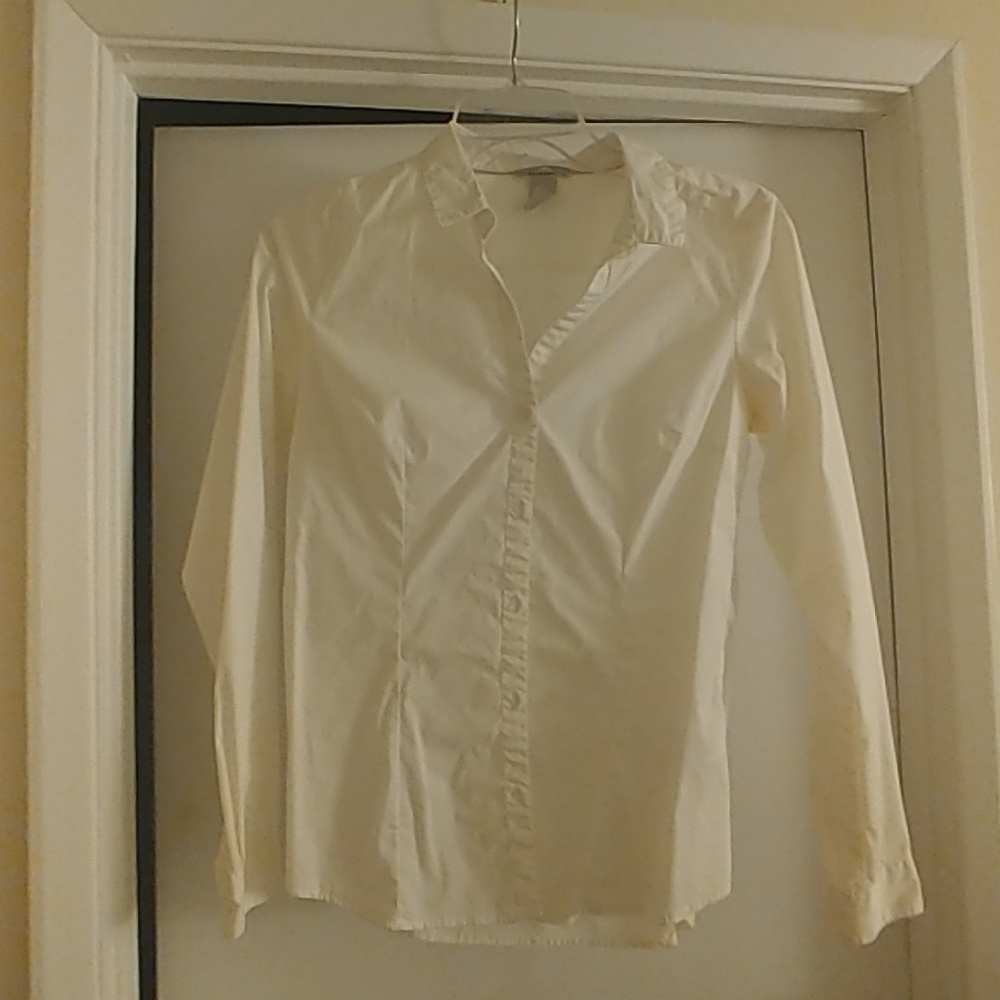 Express White Button Down